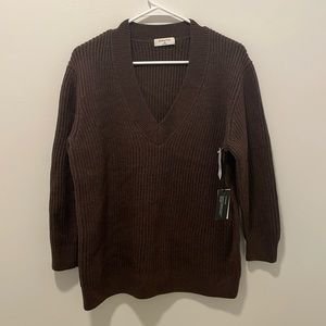 Aritzia Babaton Roger Sweater Rich Mocha Brown